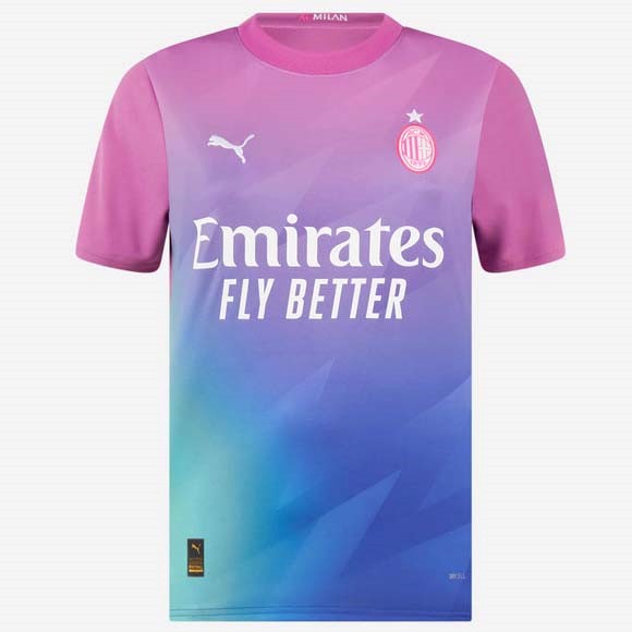 Camiseta AC Milan Tercera equipo Mujer 2023-24